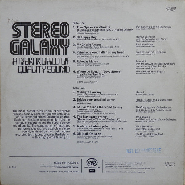 Various : Stereo Galaxy A New World Of Quality Sound (LP, Smplr)