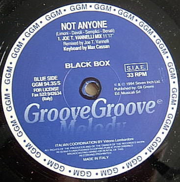 Black Box : Not Anyone (12")