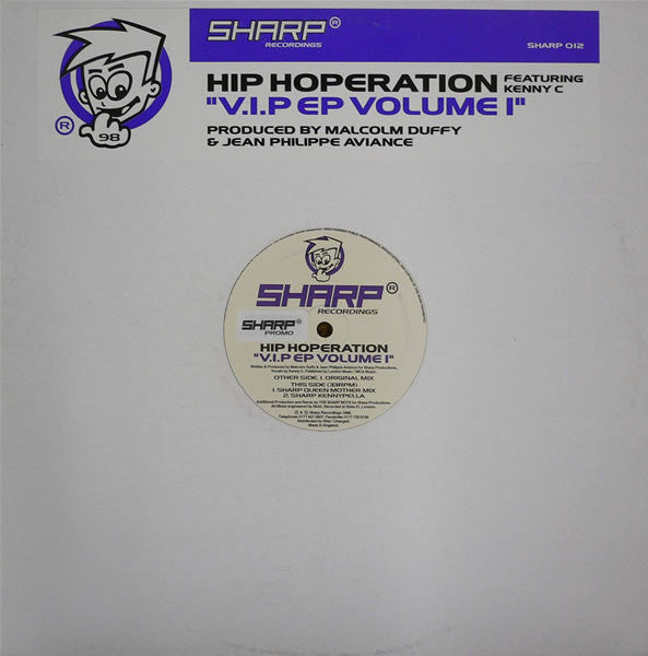 Hip Hoperation Featuring Kenny C : V.I.P EP Volume 1 (12", EP)