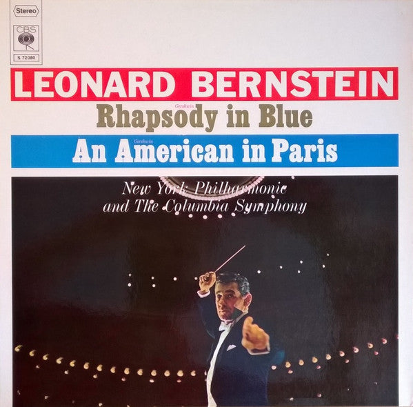 George Gershwin, Leonard Bernstein : Rhapsody In Blue / An American In Paris (LP, RE, Blu)