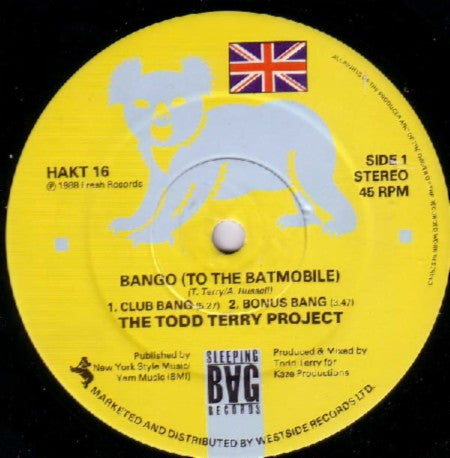 The Todd Terry Project : Bango (To The Batmobile) / Back To The Beat (12")