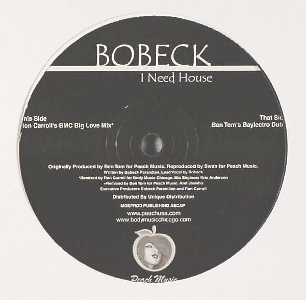 Bobeck : I Need House (12")