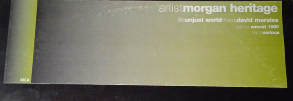 Morgan Heritage : Unjust World (12", Promo)