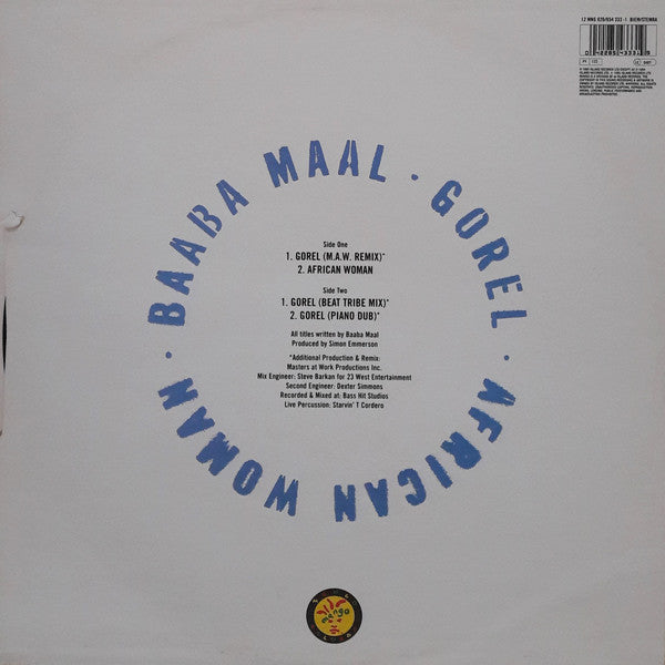 Baaba Maal : Gorel / African Woman (12")
