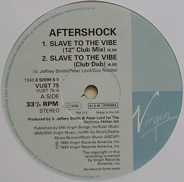 Aftershock : Slave To The Vibe (12")