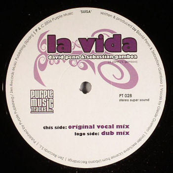 David Penn & Sebastian Gamboa : La Vida (12")
