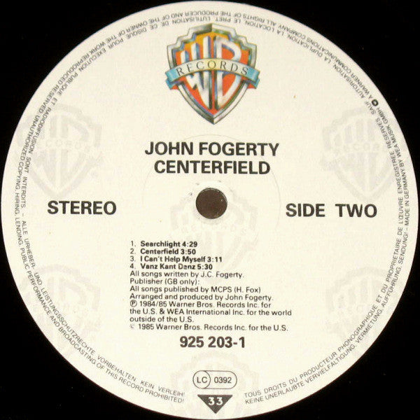 John Fogerty : Centerfield (LP, Album)
