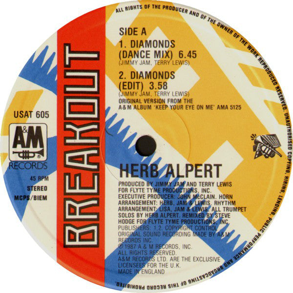 Herb Alpert : Diamonds (12")