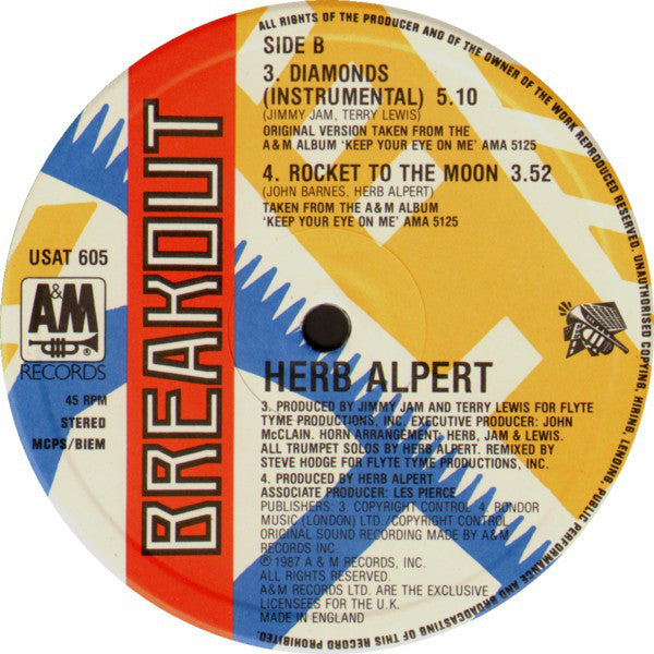 Herb Alpert : Diamonds (12")