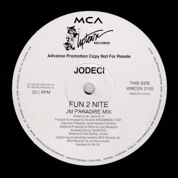 Jodeci : Fun 2 Nite (JM Remixes) (12", Promo)