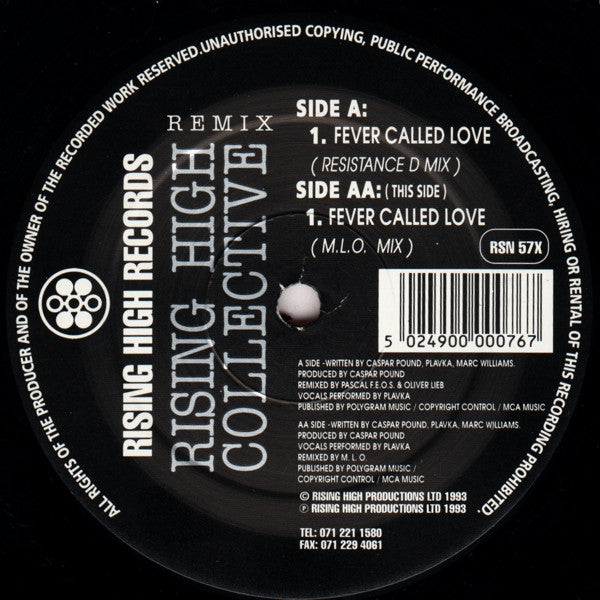 Rising High Collective : Fever Called Love (12")