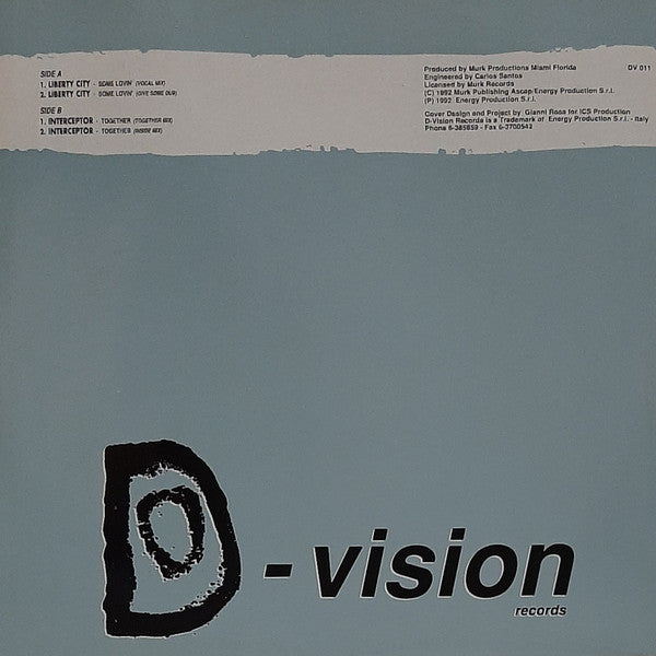 Liberty City / Interceptor : Some Lovin' / Together (12")