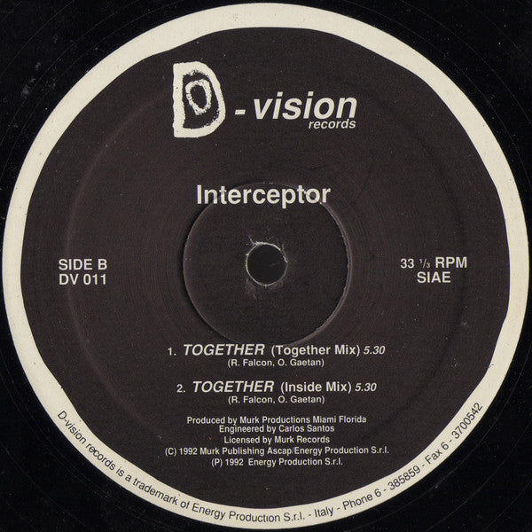 Liberty City / Interceptor : Some Lovin' / Together (12")