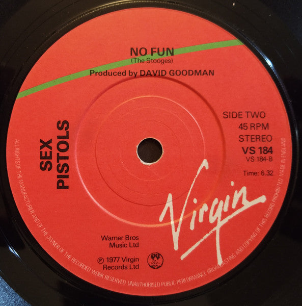 Sex Pistols : Pretty Vacant (7", Single, RP, Gre)