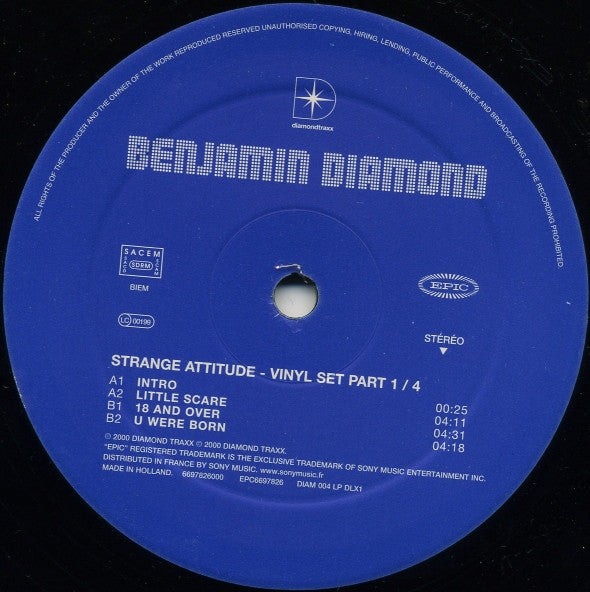 Benjamin Diamond : Strange Attitude Vinyl Set Part 1 / 4 (12")