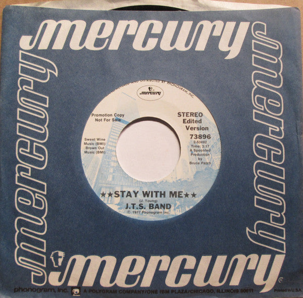 JTS (2) : Stay With Me / Time To Be Flyin' (7", Promo)