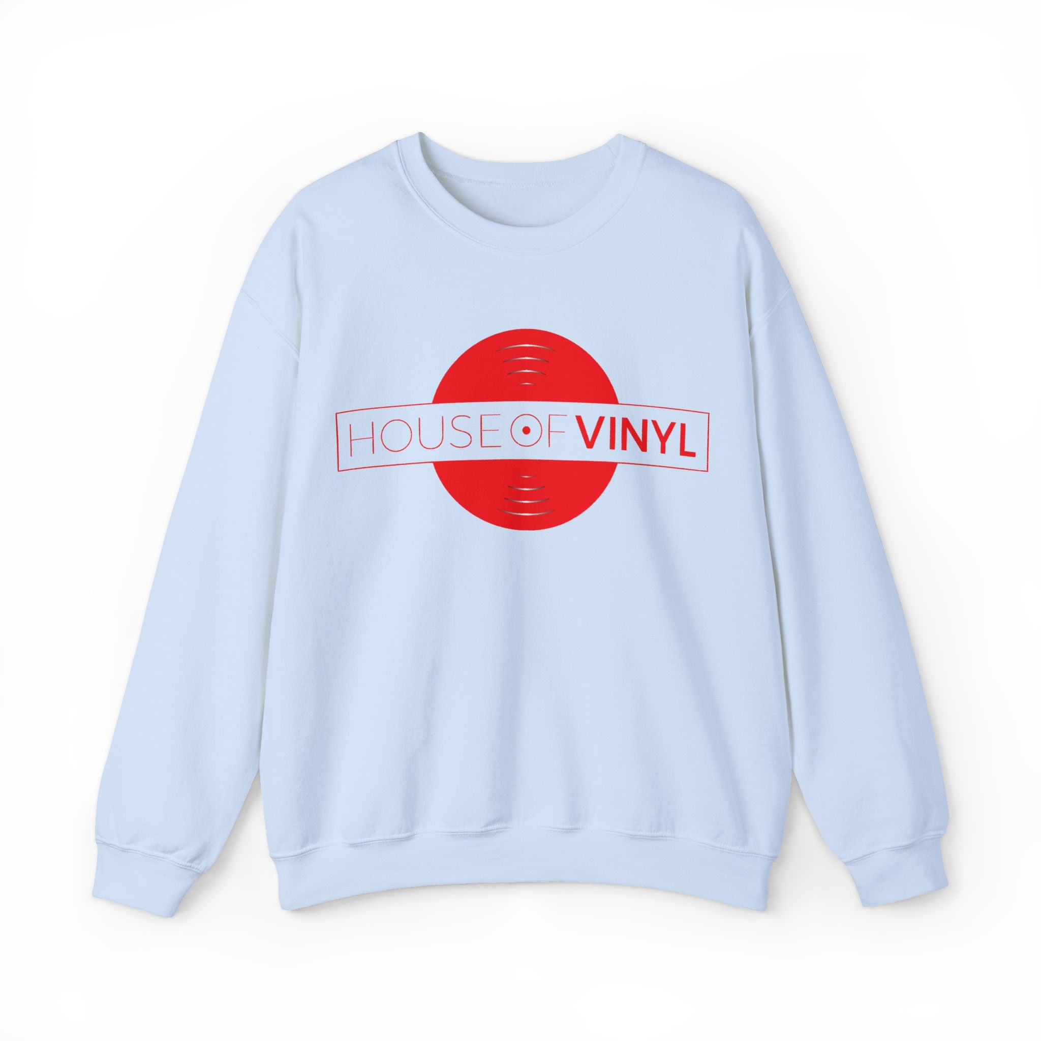 House of Vinyl London - Red Logo - Unisex Heavy Blend™ Crewneck Sweatshirt