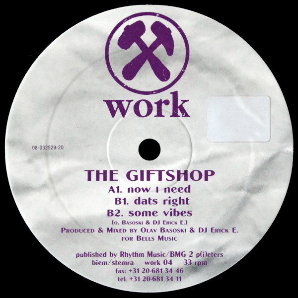 The Giftshop : Now I Need (12")