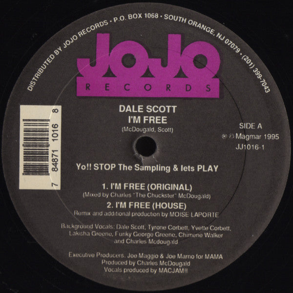 Dale Scott : I'm Free (12")