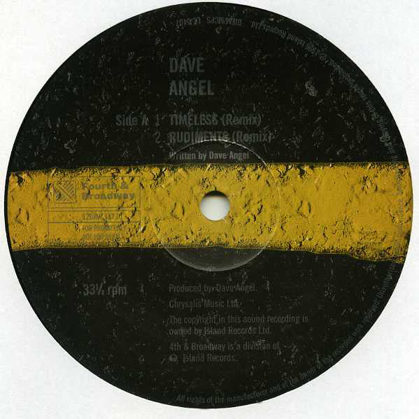 Dave Angel : Timeless (12", Promo)