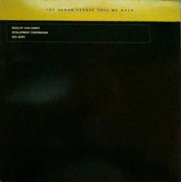 The Human League : Tell Me When (12", Promo)