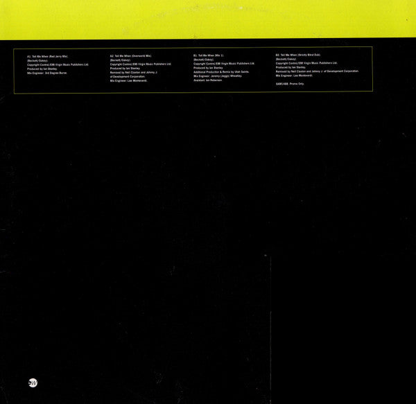 The Human League : Tell Me When (12", Promo)