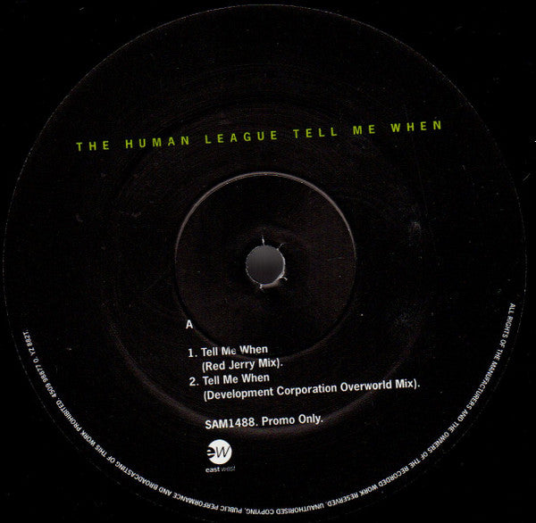 The Human League : Tell Me When (12", Promo)