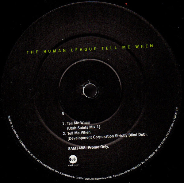 The Human League : Tell Me When (12", Promo)
