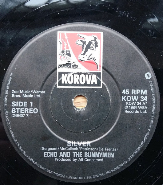 Echo & The Bunnymen : Silver (7", Single)
