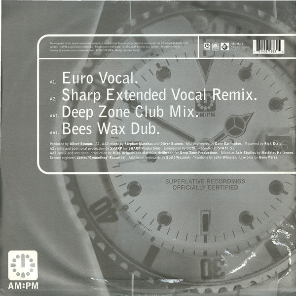 H2O Featuring Billie : Nobody's Business (Original / Sharp / Deep Zone Mixes) (12")