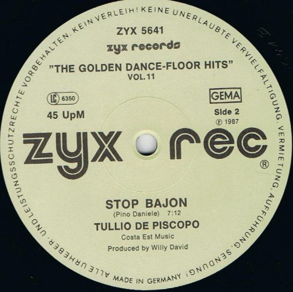 Gil Scott-Heron / Brian Jackson* / Tullio De Piscopo : The Golden Dance-Floor Hits Vol. 11 (12", Maxi)