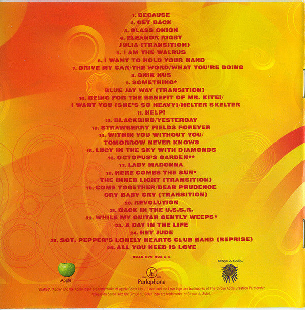 The Beatles : Love (CD, Album, P/Mixed)