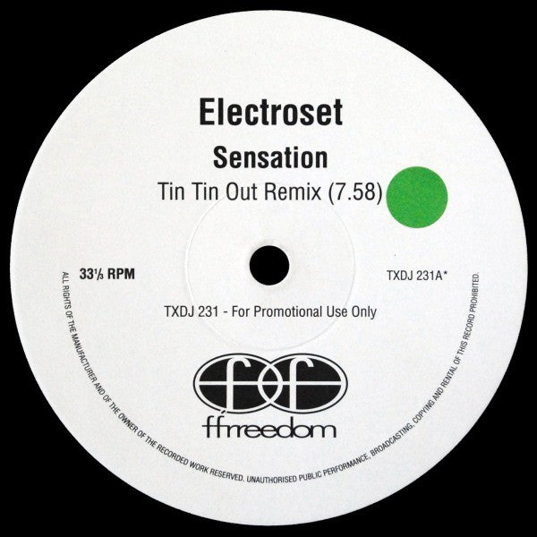 Electroset : Sensation (12", Promo)