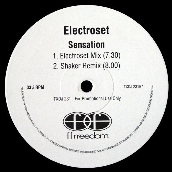Electroset : Sensation (12", Promo)
