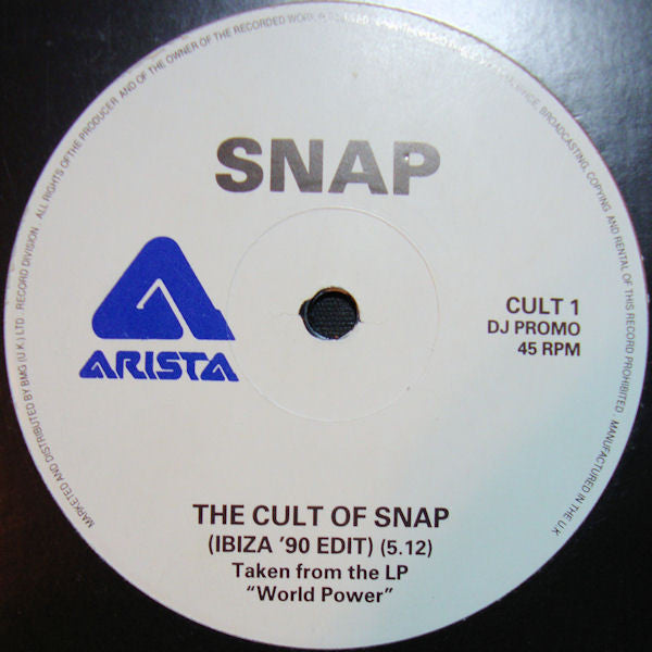 Snap! : The Cult Of Snap (Ibiza '90 Edit) (12", Promo)
