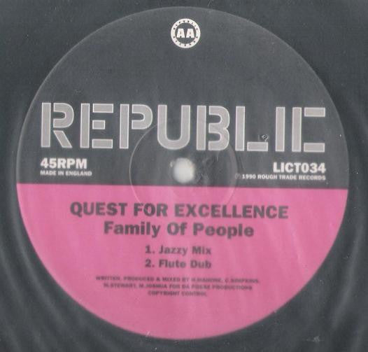 Quest For Excellence : Family Of People (12")