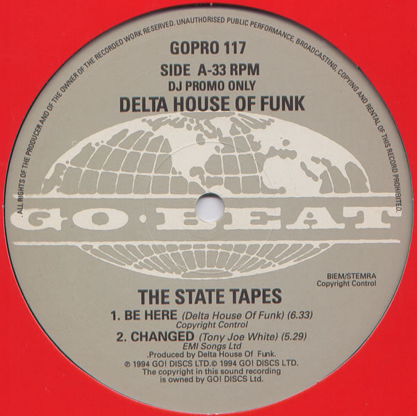 Delta House Of Funk : The State Tapes (12", Promo)