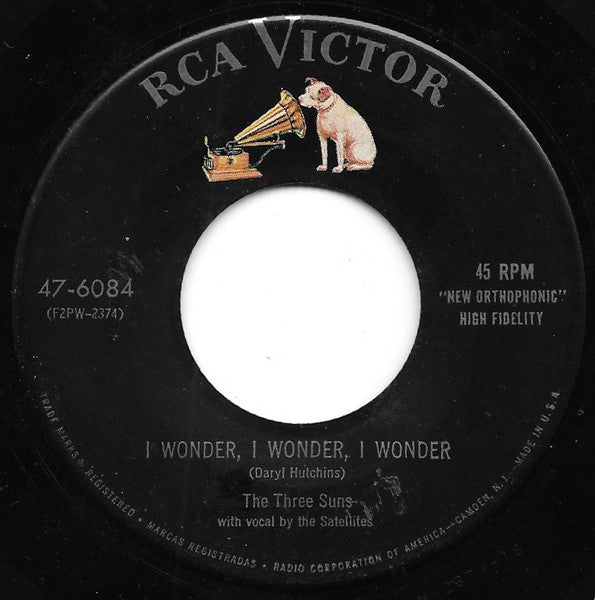 The Three Suns : I Wonder, I Wonder, I Wonder / Dancing With Tears In My Eyes  (7")