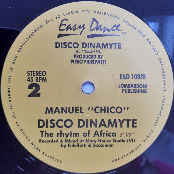 Manuel "Chico" Soul Brother : Disco Dinamyte (12")