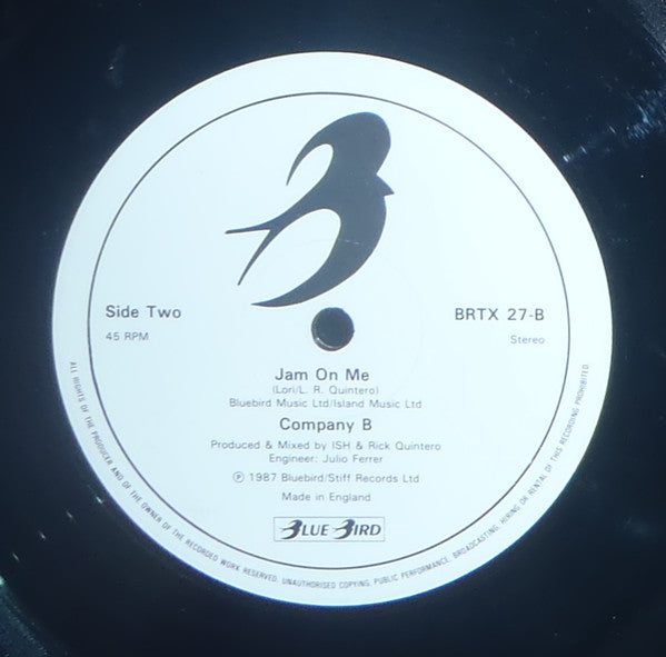 Company B : Jam On Me (12", RE)