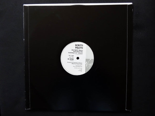 Scritti Politti : Oh Patti (Don't Feel Sorry For Loverboy) (12", Single, Ltd, Pos)