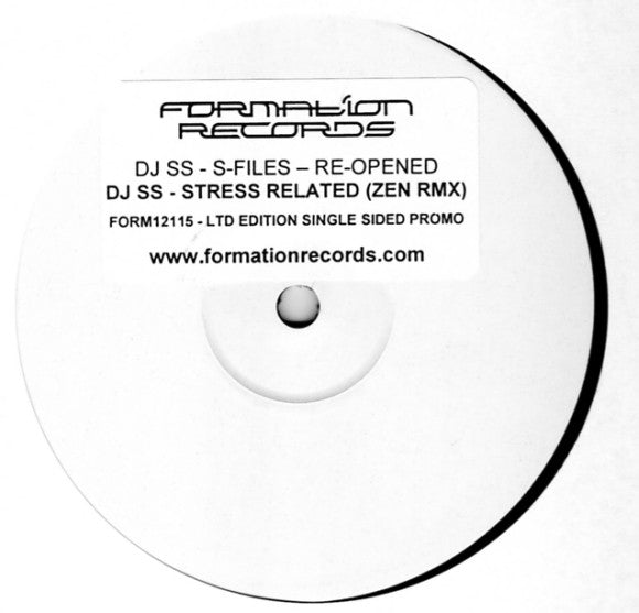 DJ SS : S-Files Re-Opened (Zen Remix) (12", S/Sided, Ltd, Promo, W/Lbl)