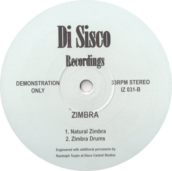 Unknown Artist : Zimbra (12", Promo)