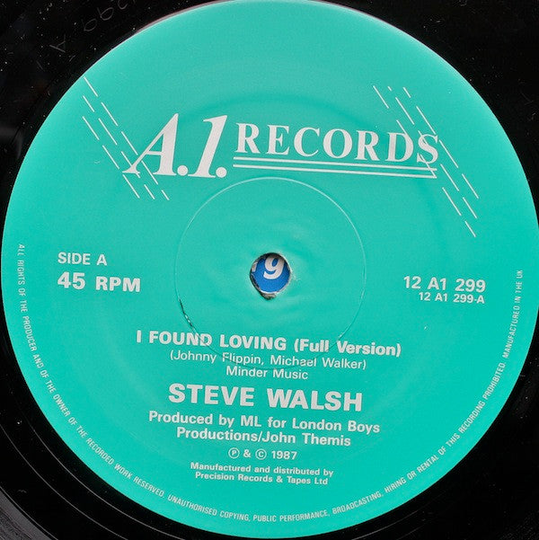 Steve Walsh (2) : I Found Lovin' (You What! Megamix) / Na Na Hey Hey Kiss Him Goodbye (Large Mix) (12", Single, Gre)
