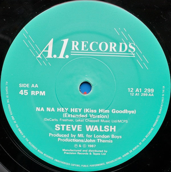 Steve Walsh (2) : I Found Lovin' (You What! Megamix) / Na Na Hey Hey Kiss Him Goodbye (Large Mix) (12", Single, Gre)