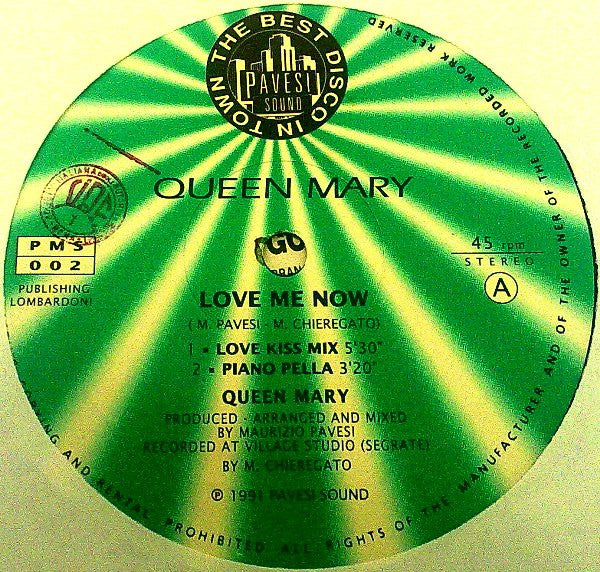 Queen Mary (2) : Love Me Now (12")