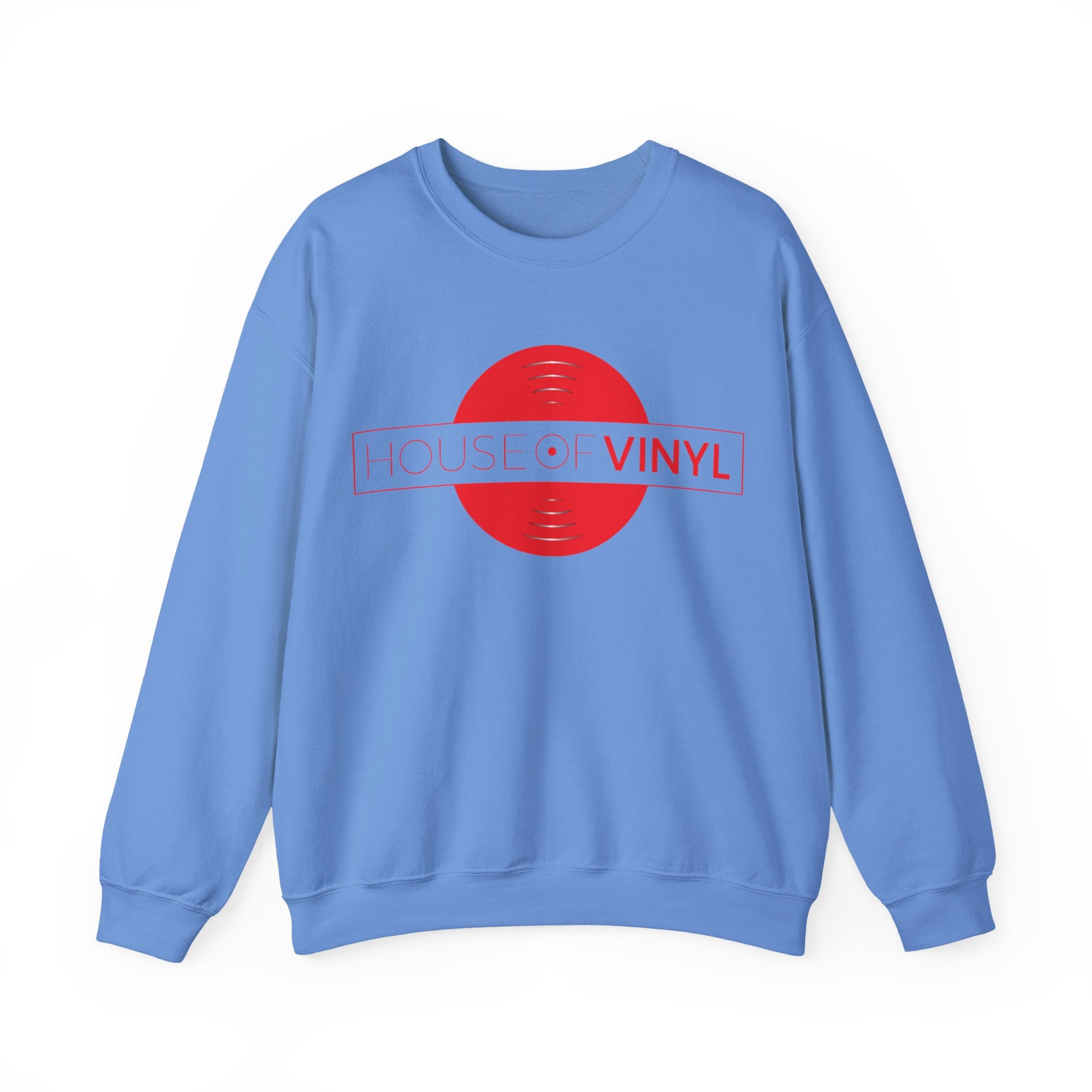 House of Vinyl London - Red Logo - Unisex Heavy Blend™ Crewneck Sweatshirt
