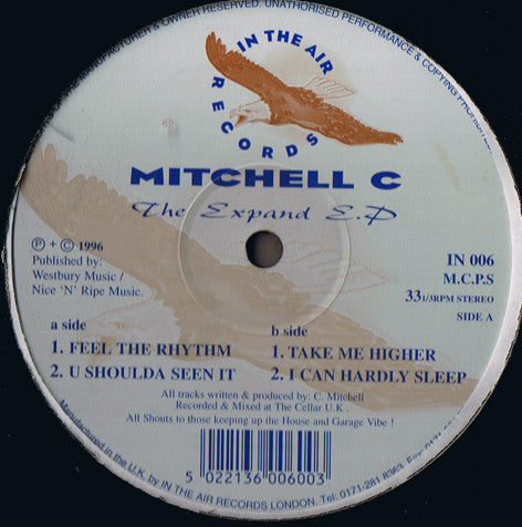 Clayton Mitchell : The Expand E.P (12", EP)