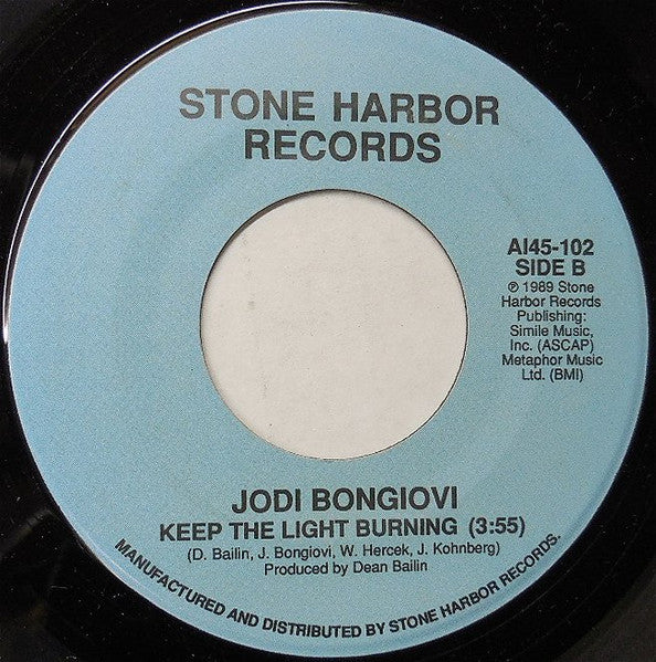 Jodi Bongiovi : Somebody To Love (7", Single)