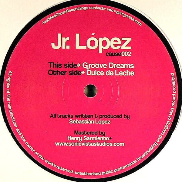 Jr. López* : Groove Dreams (12")